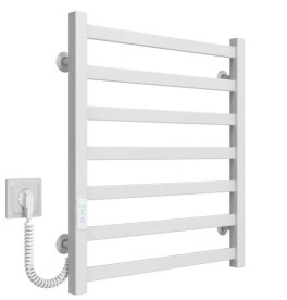 Электрический полотенцесушитель Deffi Avast П7 500х600 левое подключение WD04 белый B.AV.60.50.7.E.W.L.4