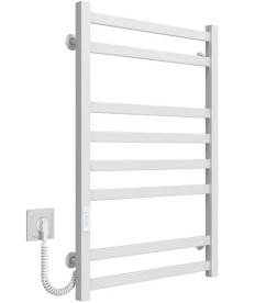 Электрический полотенцесушитель Deffi Avast П8 500х800 левое подключение WD04 белый B.AV.80.50.8.E.W.L.4