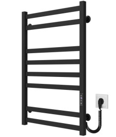 Электрический полотенцесушитель Deffi Avast П8 500х800 правое подключение JD04 черный B.AV.80.50.8.E.B.R.2