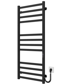Электрический полотенцесушитель Deffi Avast П12 500х1200 правое подключение JD04 черный B.AV.120.50.12.E.B.R.2