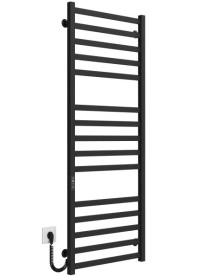 Электрический полотенцесушитель Deffi Avast П15 500х1400 левое подключение JD04 черный B.AV.140.50.15.E.B.L.2