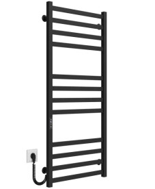 Электрический полотенцесушитель Deffi Avast П12 600х1200 левое подключение JD04 черный B.AV.120.60.12.E.B.L.2