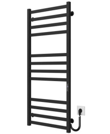 Електрична сушарка для рушників Deffi Avast П12 600х1200 праве підключення JD04 чорний B.AV.120.60.12.E.B.R.2