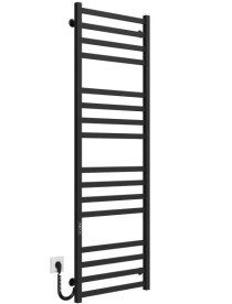 Электрический полотенцесушитель Deffi Avast П16 600х1600 левое подключение JD04 черный B.AV.160.60.16.E.B.L.2
