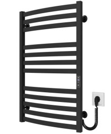 Електрична сушарка для рушників Deffi Adriana П12 500х800 правильне підключення JD04 чорний B.AR.80.50.12.E.B.R.2