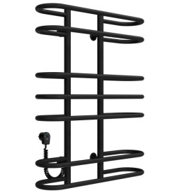 Электрический полотенцесушитель Deffi Британика П7 600х800 левое подключение черный C.BR.80.60.7.E.B.L.5