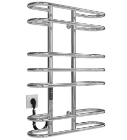 Электрический полотенцесушитель Deffi Британика П7 600х800 левое подключение JD03 хром C.BR.80.60.7.E.C.L.1