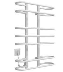 Електрична сушарка для рушників Deffi Британіка П7 600х800 ліве підключення WD03 білий C.BR.80.60.7.E.W.L.3