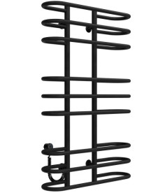 Электрический полотенцесушитель Deffi Британика П9 600х1000 левое подключение черный C.BR.100.60.9.E.B.L.5