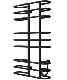 Электрический полотенцесушитель Deffi Британика П9 600х1000 правое подключение черный C.BR.100.60.9.E.B.R.5