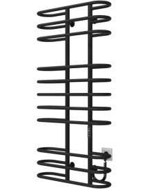 Электрический полотенцесушитель Deffi Британика П11 600х1200 правое подключение JD03 черный C.BR.120.60.11.E.B.R.1