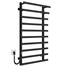 Электрический полотенцесушитель Deffi Breeze П10 400x1000 левое подключение JD04 черный A.BZ.100.40.10.E.B.L.2