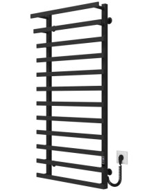 Электрический полотенцесушитель Deffi Breeze П12 400x1200 правое подключение JD04 черный A.BZ.120.40.12.E.B.R.2