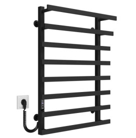 Электрический полотенцесушитель Deffi Breeze П8 500x800 левое подключение JD04 черный A.BZ.80.50.8.E.B.L.2
