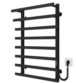 Электрический полотенцесушитель Deffi Breeze П8 500x800 правое подключение JD04 черный A.BZ.80.50.8.E.B.R.2