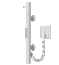 Електрична сушарка для рушників Deffi Chloe 30x400 нержавіюча сталь білий C.MK.40.30.E.W.1