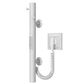 Электрический полотенцесушитель Deffi Chloe 30x500 нержавеющая сталь белый C.MK.50.30.E.W.1