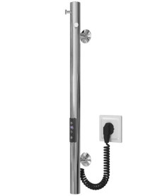 Электрический полотенцесушитель Deffi Chloe 30x600 JD03 нержавеющая сталь хром C.MK.60.30.E.C.U.1