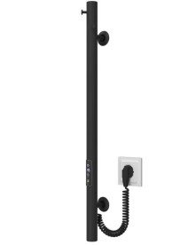 Электрический полотенцесушитель Deffi Chloe 30x700 JD03 нержавеющая сталь черный C.MK.70.30.E.B.U.1