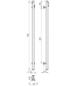 Электрический полотенцесушитель Deffi Chloe 30x1100 JD03 нержавеющая сталь черный C.MK.110.30.E.B.U.1