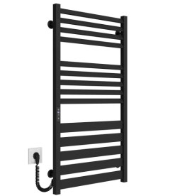 Електрична сушарка для рушників Deffi Diamant П14 500х1000 ліве підключення JD04 чорний A.DT.100.50.14.E.B.L.2