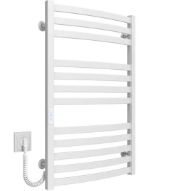 Электрический полотенцесушитель Deffi Dexter П12 500х800 левое подключение WD04 белый A.DR.80.50.12.E.W.L.4