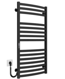 Электрический полотенцесушитель Deffi Dexter П15 500х1000 левое подключение JD04 черный A.DR.100.50.15.E.B.L.2