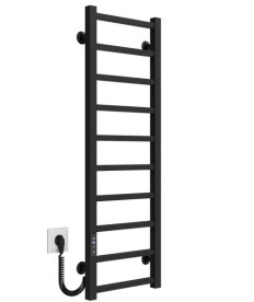 Электрический полотенцесушитель Deffi Forest П10 200х1000 левое подключение JD04 черный A.FR.100.20.10.E.B.L.2