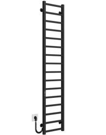 Электрический полотенцесушитель Deffi Forest П16 200х1600 левое подключение JD04 черный A.FR.160.20.16.E.B.L.2