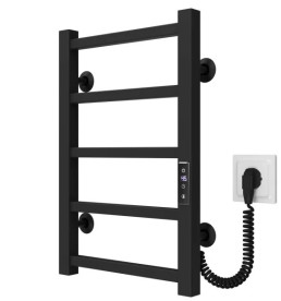 Электрический полотенцесушитель Deffi Forest П5 300х500 правое подключение JD04 черный A.FR.50.30.5.E.B.R.2