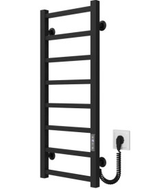 Электрический полотенцесушитель Deffi Forest П8 300х800 правое подключение JD04 черный A.FR.80.30.8.E.B.R.2