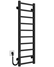 Электрический полотенцесушитель Deffi Forest П10 300х1000 левое подключение JD04 черный A.FR.100.30.10.E.B.L.2