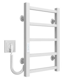Электрический полотенцесушитель Deffi Forest П5 400х500 левое подключение WD04 белый A.FR.50.40.5.E.W.L.4