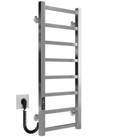 Электрический полотенцесушитель Deffi Forest П8 400х800 левое подключение JD04 хром A.FR.80.40.8.E.C.L.2