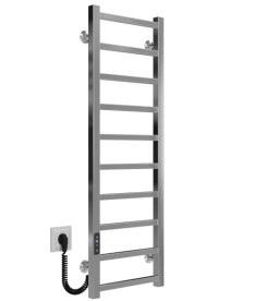 Электрический полотенцесушитель Deffi Forest П10 400х1000 левое подключение JD04 хром A.FR.100.40.10.E.C.L.2