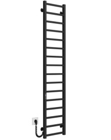 Электрический полотенцесушитель Deffi Forest П16 400х1600 левое подключение JD04 черный A.FR.160.40.16.E.B.L.2