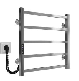 Электрический полотенцесушитель Deffi Forest П5 500х500 левое подключение JD04 хром A.FR.50.50.5.E.C.L.2
