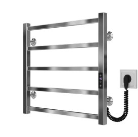 Электрический полотенцесушитель Deffi Forest П5 500х500 правое подключение JD04 хром A.FR.50.50.5.E.C.R.2