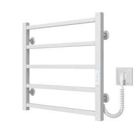 Електрична сушарка для рушників Deffi Forest П5 500х500 праве підключення WD04 білий A.FR.50.50.5.E.W.R.4