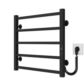 Електрична сушарка для рушників Deffi Forest П5 500х500 праве підключення JD04 чорний A.FR.50.50.5.E.B.R.2