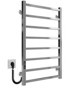 Электрический полотенцесушитель Deffi Forest П8 500х800 левое подключение JD04 хром A.FR.80.50.8.E.C.L.2