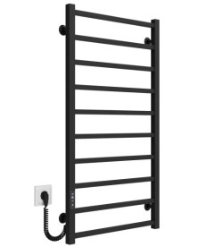 Электрический полотенцесушитель Deffi Forest П10 500х1000 левое подключение JD04 черный A.FR.100.50.10.E.B.L.2