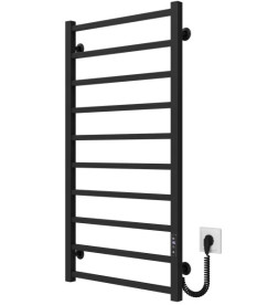 Електрична сушарка для рушників Deffi Forest П10 500х1000 правильне підключення JD04 чорний A.FR.100.50.10.E.B.R.2