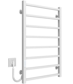 Электрический полотенцесушитель Deffi Forest П8 600х800 левое подключение WD04 белый A.FR.80.60.8.E.W.L.4