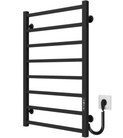 Электрический полотенцесушитель Deffi Forest П8 600х800 правое подключение JD04 черный A.FR.80.60.8.E.B.R.2