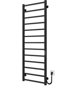 Електрична сушарка для рушників Deffi Forest П13 600х1400 правильне підключення JD04 чорний A.FR.140.60.13.E.B.R.2