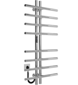 Електрична сушарка для рушників Deffi Gray П8 60х1000 ліве підключення JD03 хром A.GY.100.6.8.E.C.L.1