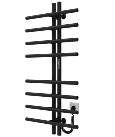 Електрична сушарка для рушників Deffi Gray П8 60х1000 праве підключення JD03 чорний A.GY.100.6.8.E.B.R.1