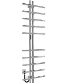 Электрический полотенцесушитель Deffi Gray П10 60х1450 левое подключение JD03 хром A.GY.145.6.10.E.C.L.1