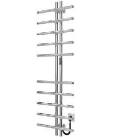 Электрический полотенцесушитель Deffi Gray П10 60х1450 правое подключение JD03 хром A.GY.145.6.10.E.C.R.1